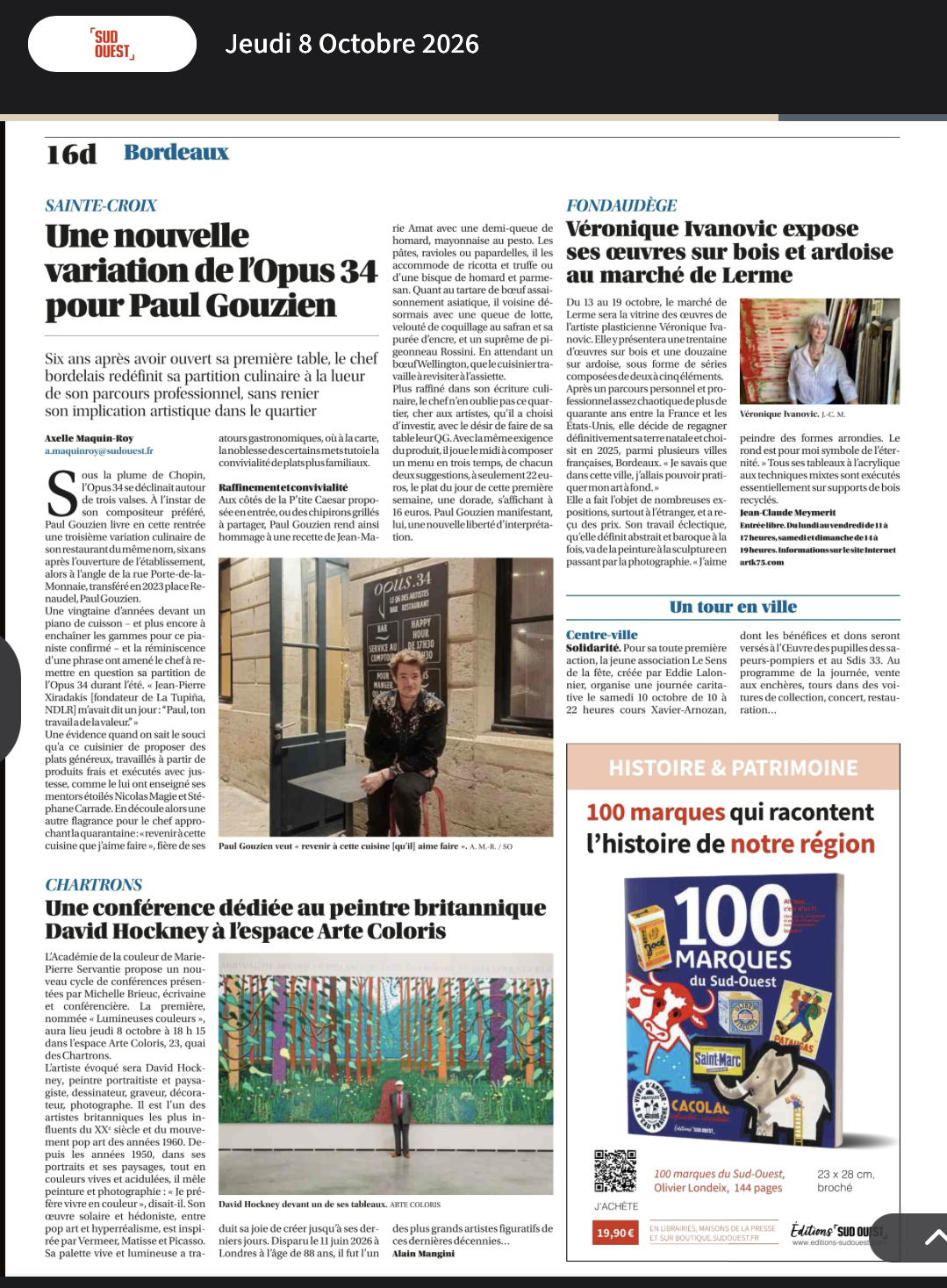 Page Sud Ouest 8 octobre 2026/2